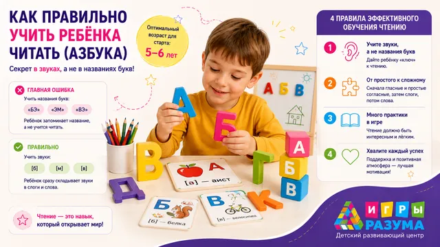 Как правильно учить ребёнка читать: главные ошибки родителей